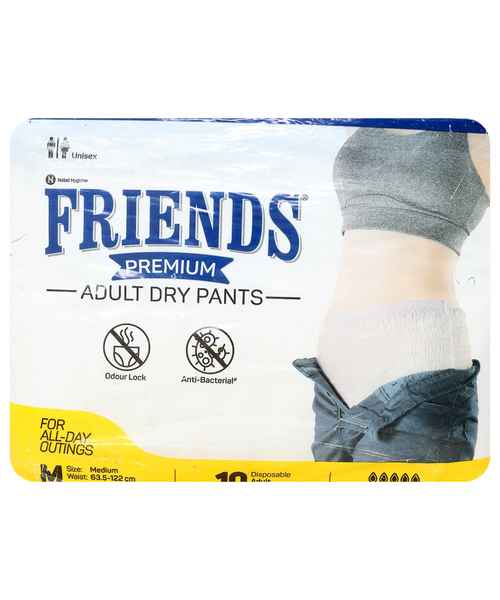 FRIENDS Premium Unisex Pull Ups  Diaper Pants High Absorbency Waist  Elastic Size 256 394 Inch Size ML 80 Pcs  CityKartPlus
