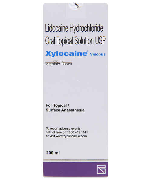XYLOCAINE VISCOUS 200ML SOLUTION ( ZYDUS HEALTHCARE LTD ) MedPlusMart
