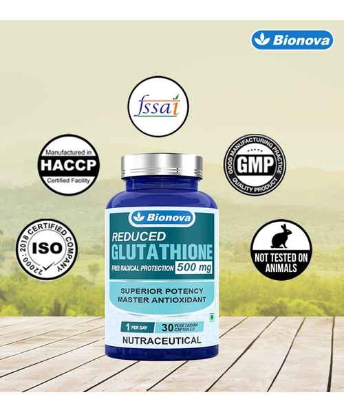 BIONOVA REDUCED GLUTATHIONE 500MG 30S CAP ( PRAGATI BIOCARE PVT LTD )