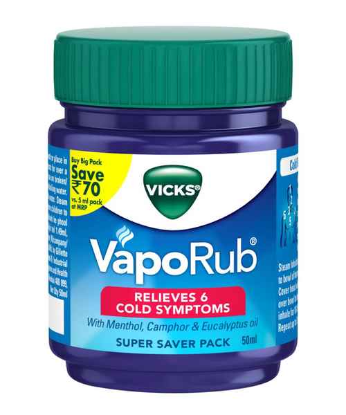 VICKS VAPORUB CREAM 50Ml ( VICKS ) Buy VICKS VAPORUB CREAM MedPlusMart
