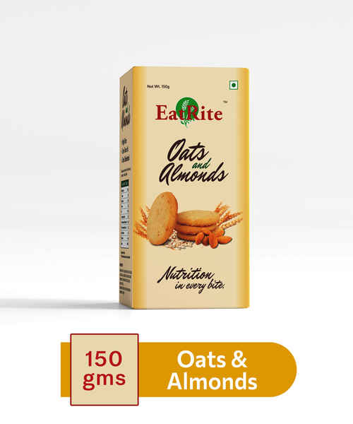 EATRITE BISCUITS OATS & ALMONDS 150GM