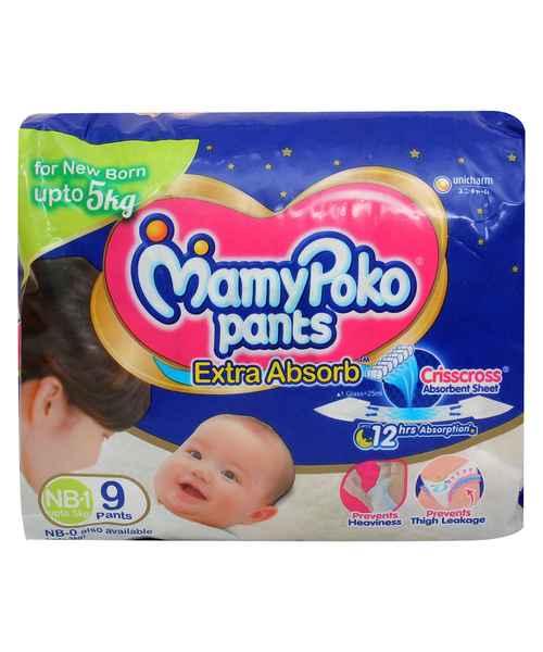 Unicharm Mamy Poko Pants Price MAMY POKO PANTS NB-1 9S UNICHARMS