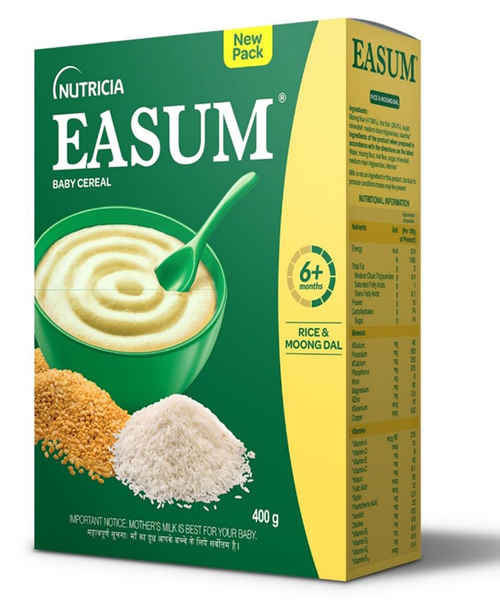 EASUM MILK-FREE BABY CEREAL RICE & MOONG DAL 400GM