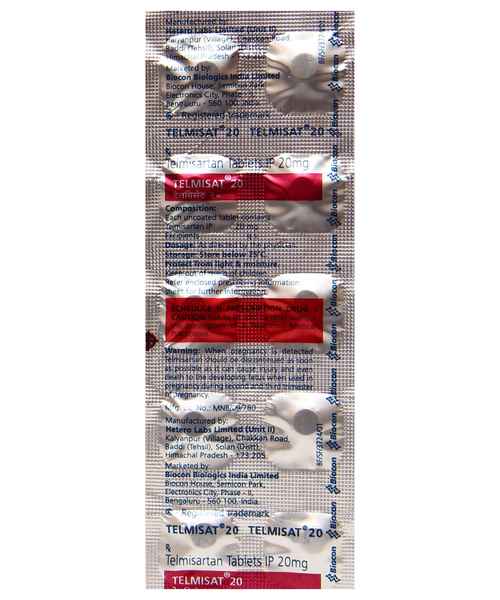 TELMISAT 20MG TAB ( BIOCON LIMITED ) - Buy TELMISAT 20MG TAB - MedPlusMart